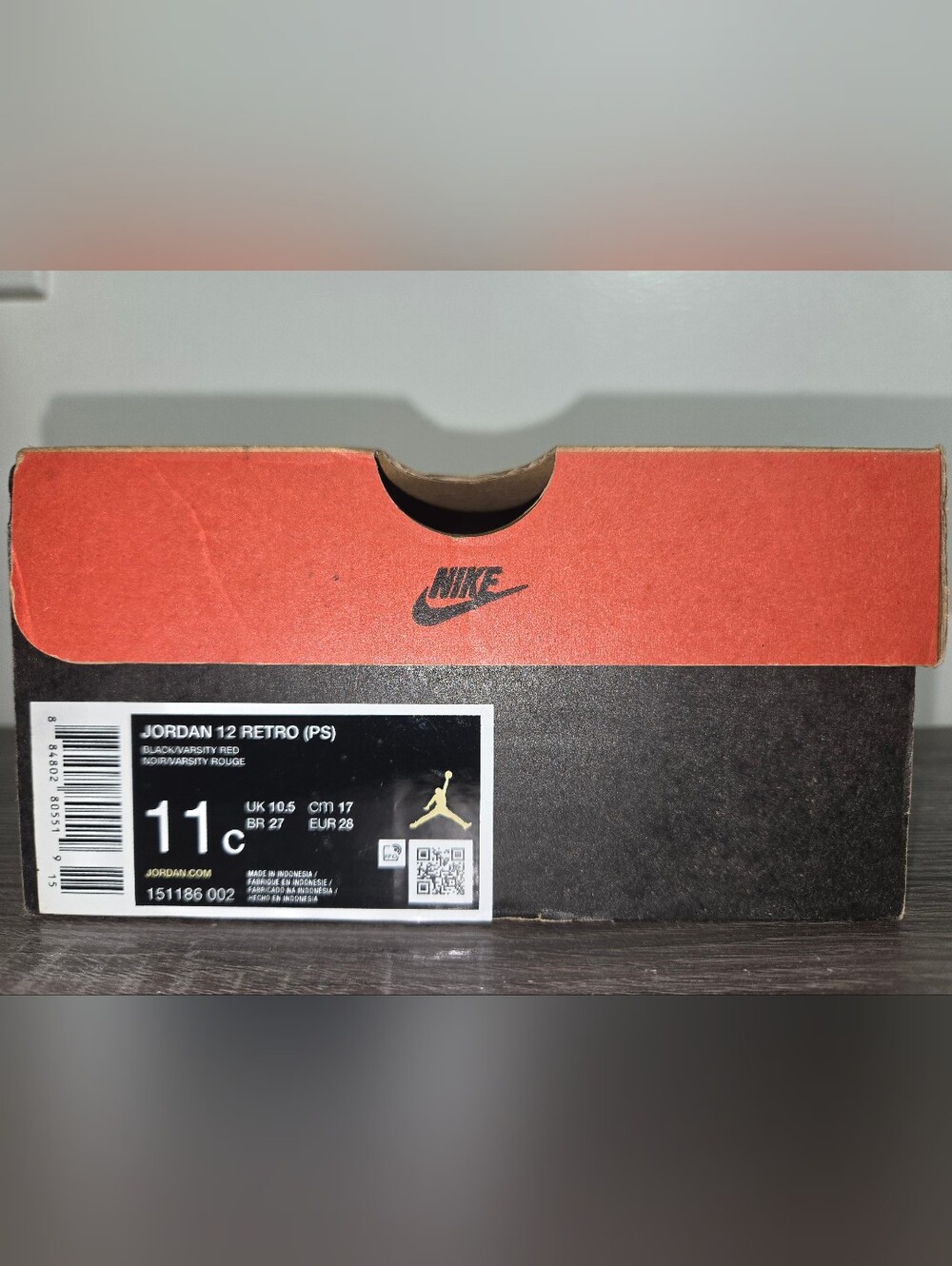 Jordan Retro 12s Size 11c